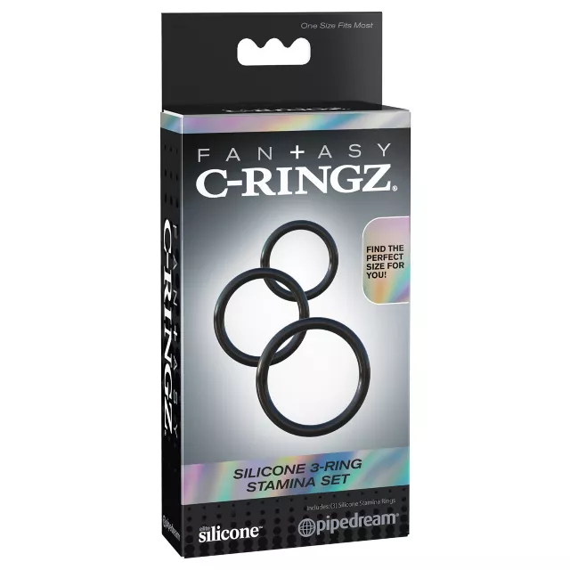 Fantasy C-Ringz 3 Ring Stamina Cock Ring Set at Spencer's