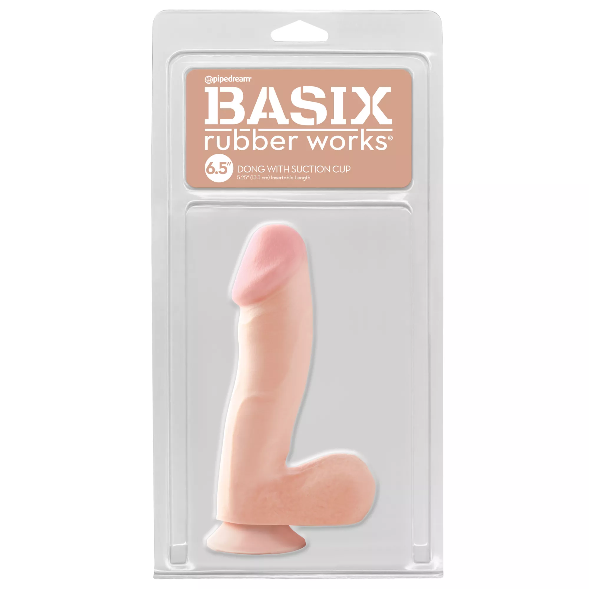 Basix Rubber Works Suction Cup Dildo - 6.5 Inch at Spencer's