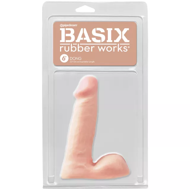 Basix Rubber Works Dildo - 6 Inch at Spencer's