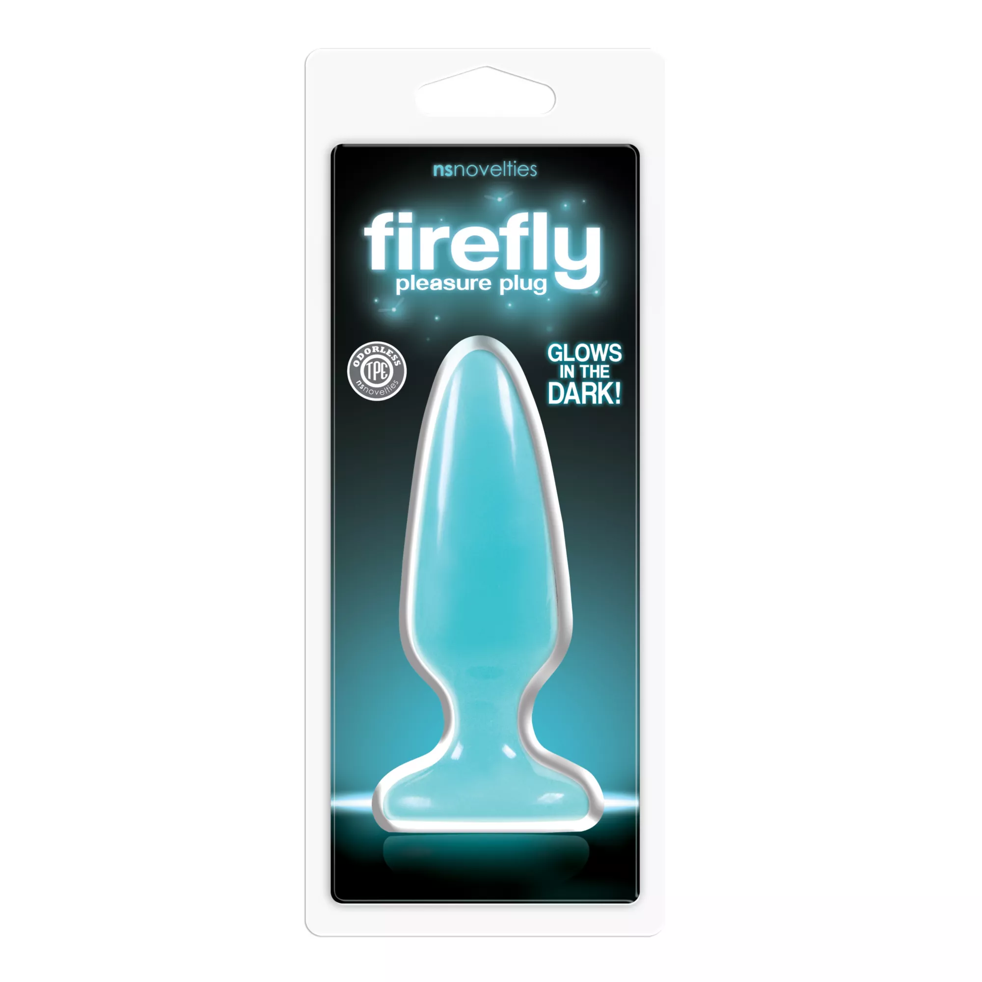 Firefly Glow-in-the-Dark Butt Plug - 4 Inch Blue at Spencer's