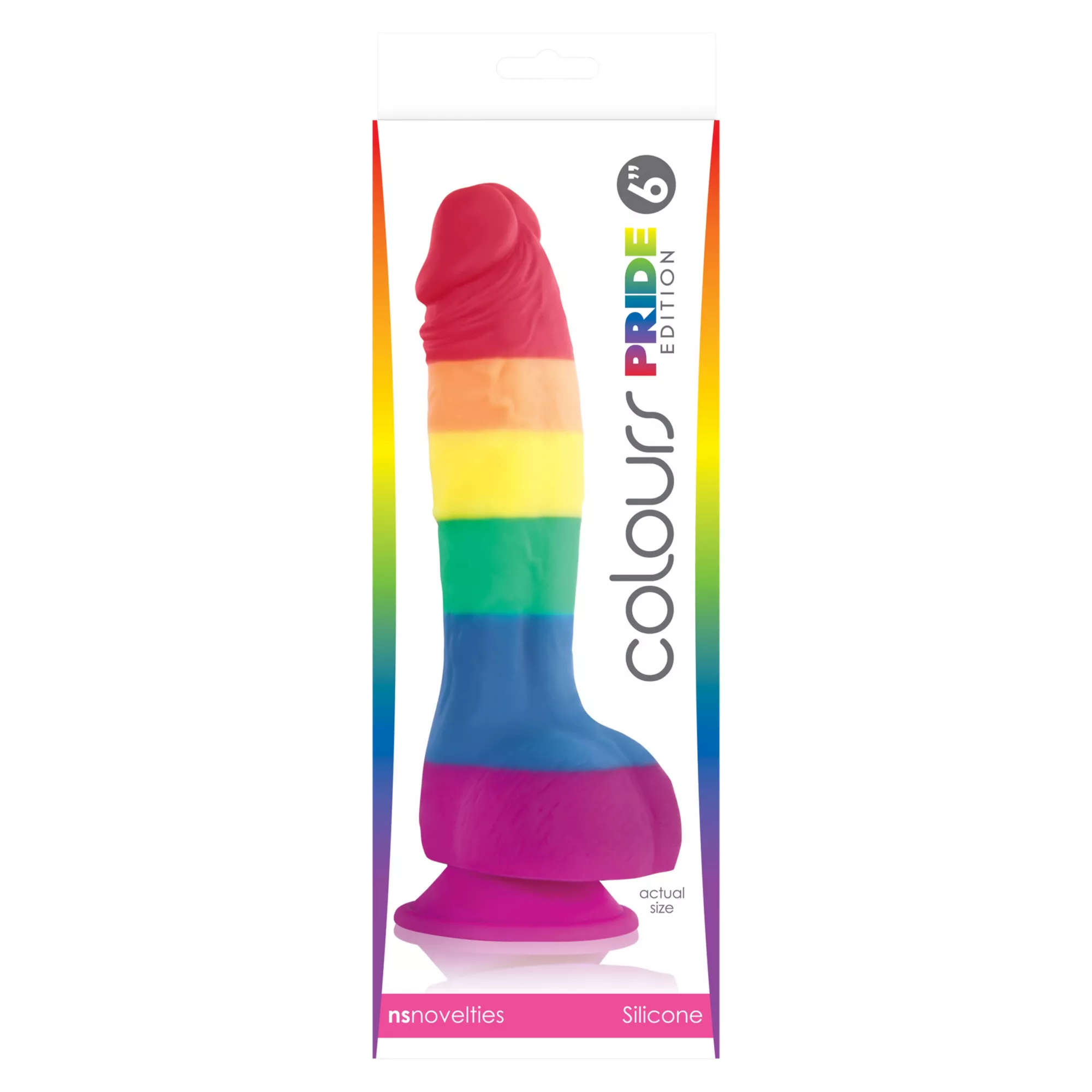 Colours Rainbow Pride Edition Dildo - 7 Inch at Spencer's