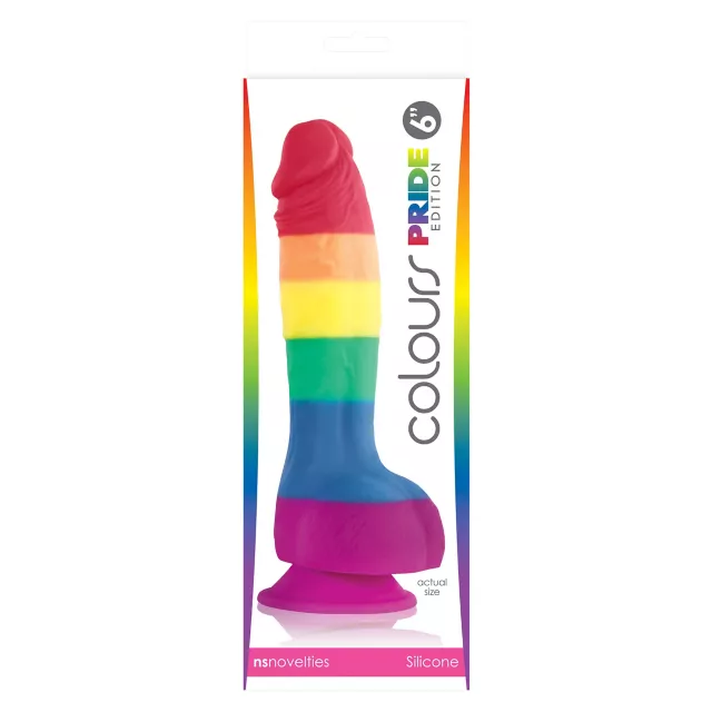 Colours Rainbow Pride Edition Dildo - 7 Inch at Spencer's