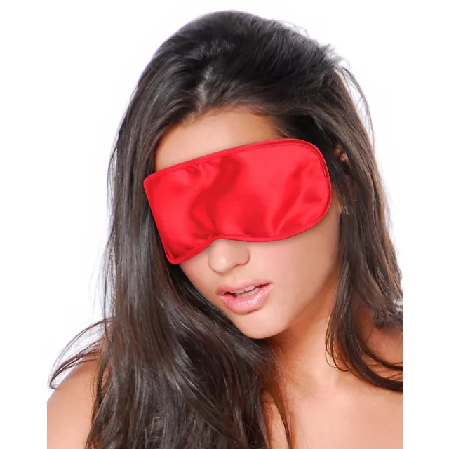 Satin Love Mask Red - Fetish Fantasy at Spencer's