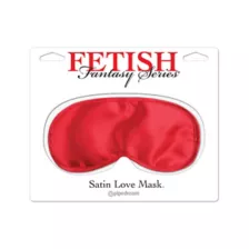 Satin Love Mask Red - Fetish Fantasy at Spencer's