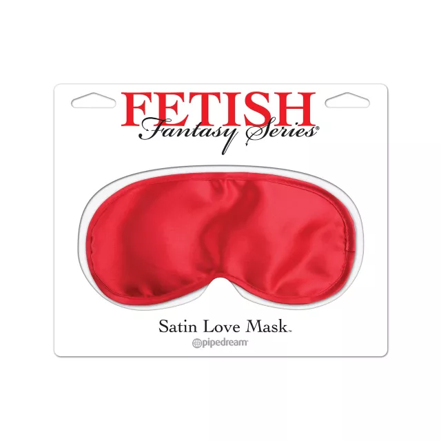 Satin Love Mask Red - Fetish Fantasy at Spencer's