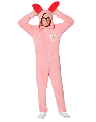 Adult Hooded Bunny A Christmas Story Pajama Costume 