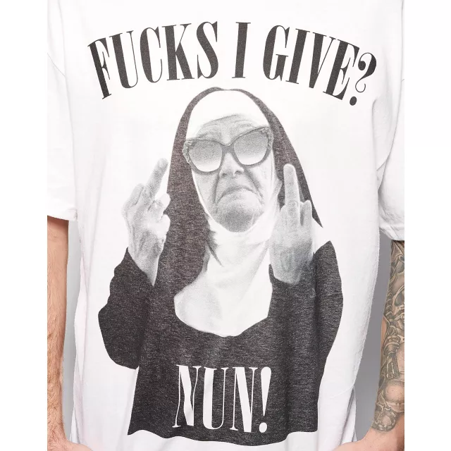 Fucks I Give Nun T Shirt at Spencer's