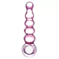 Beaded Glass Butt Plug - 7.5 Inch at Spencer's