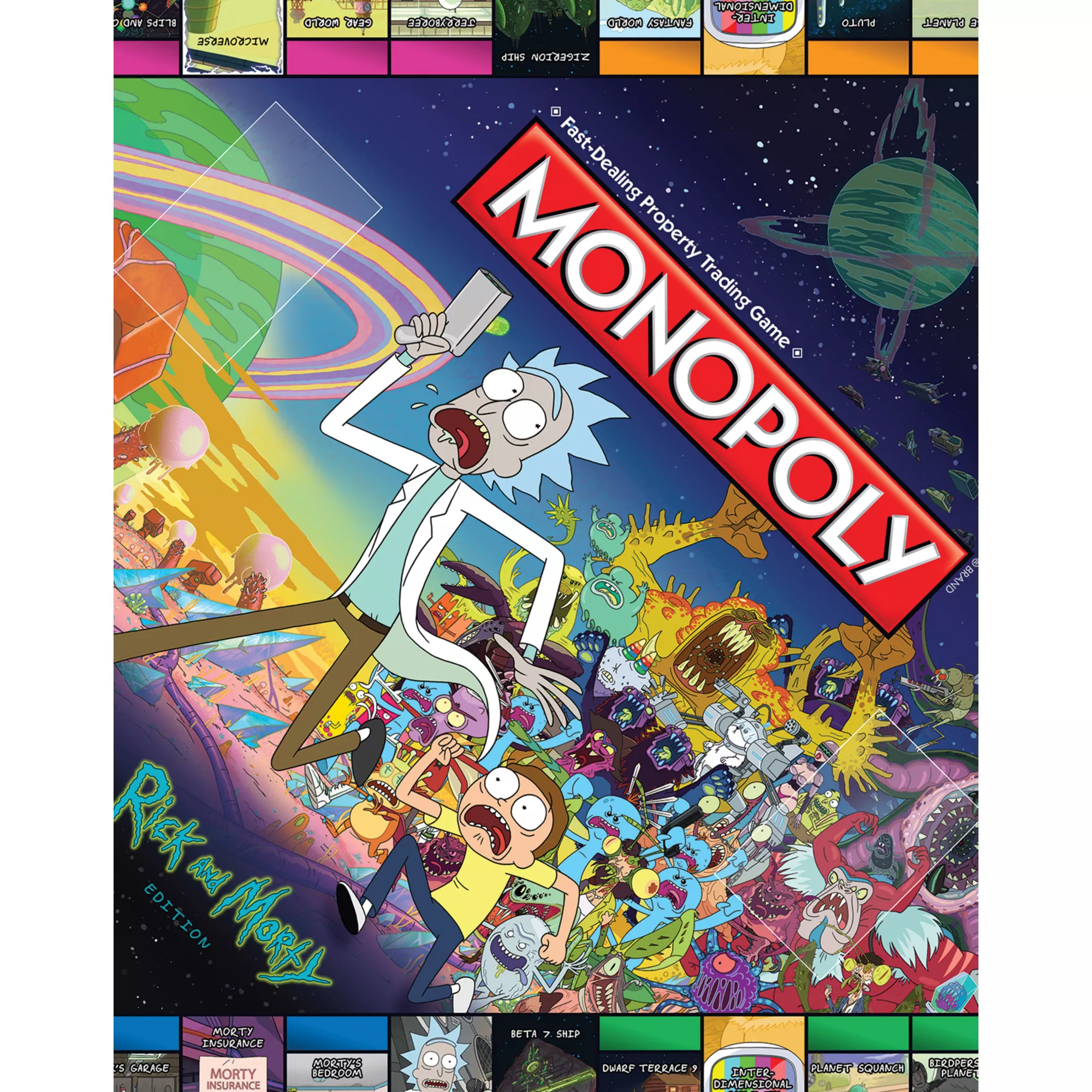 Rick and Morty Monopoly Board Game at Spencer's