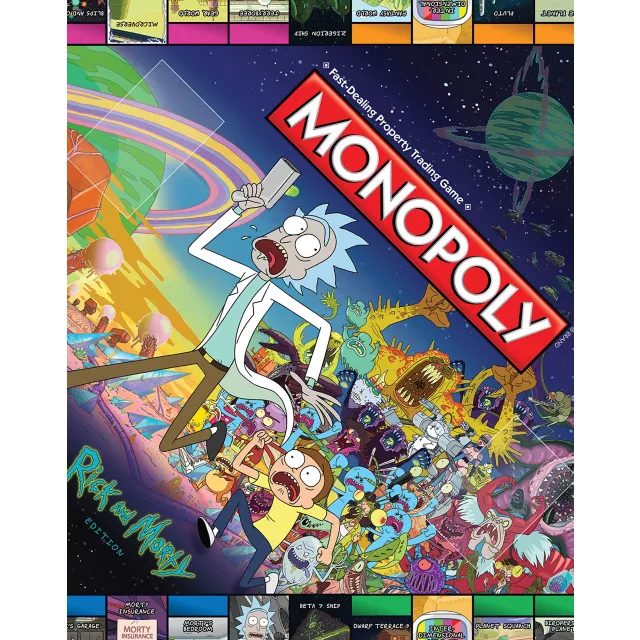 Rick and Morty Monopoly Board Game at Spencer's