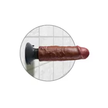 King Cock Brown Vibrating Suction Cup Dildo at Spencer's