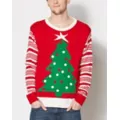 Adult Light-Up Tree Ugly Christmas Sweater at Spirit Halloween