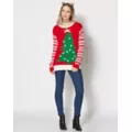 Adult Light-Up Tree Ugly Christmas Sweater at Spirit Halloween
