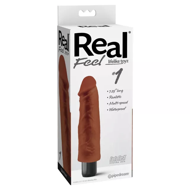 Real Feel No. 1 Multi Speed Waterproof Vibrator - 7.5 Inch at Spencer's