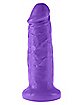 Dillio Chub Dildo Purple - 7 Inch