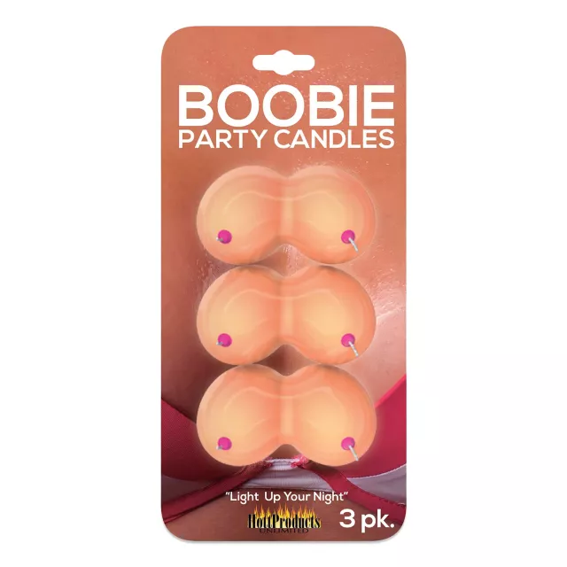 Boobie Candles - 3 Pack at Spencer's