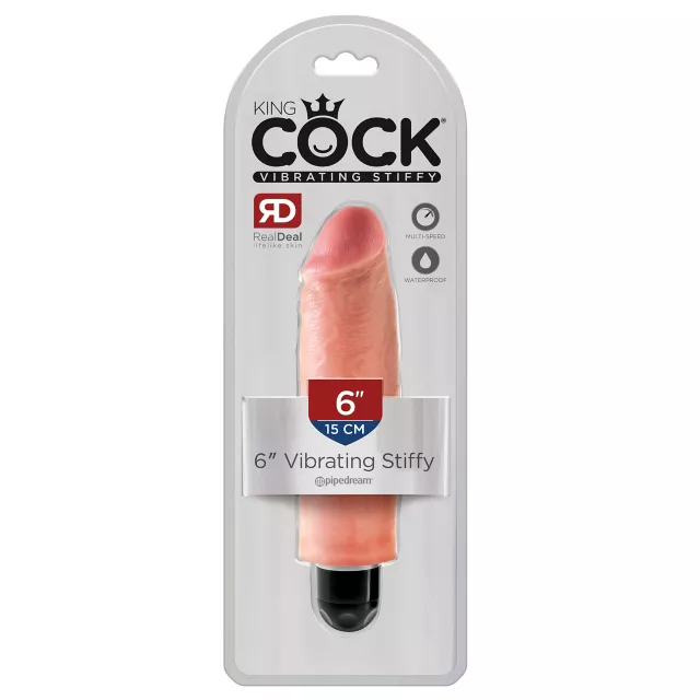 King Cock Vibrating Stiffy 6 Inch Vibrator at Spencer's