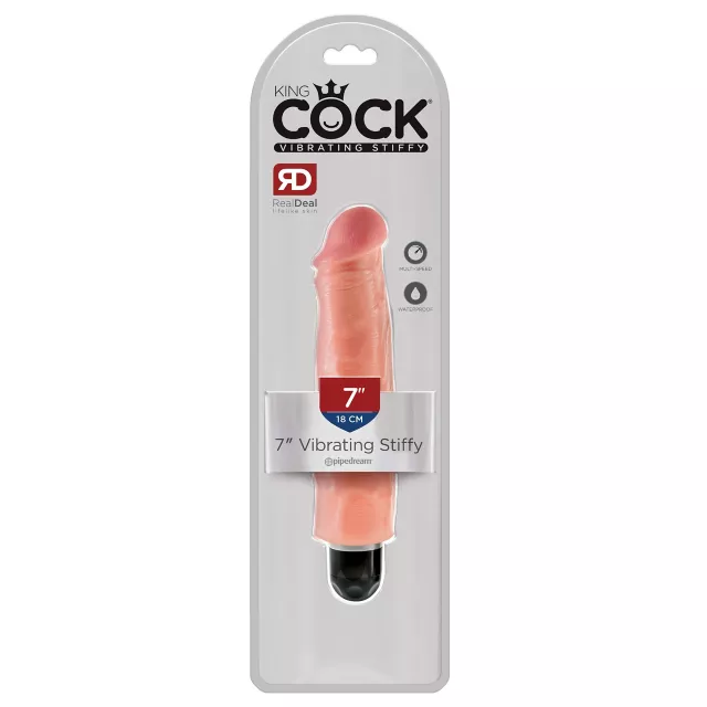 King Cock Vibrating Stiffy 7 Inch Vibrator at Spencer's