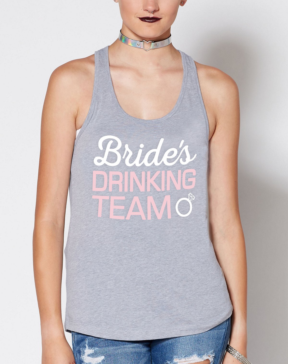bride's drinking team tank top bachelorette party