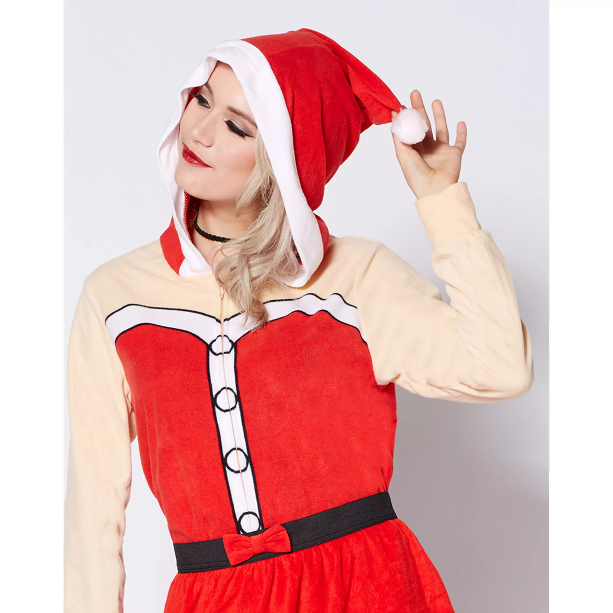 Ms. Claus Jumpsuit at Spencer's