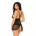 Black Lace Babydoll Set at Spencer's
