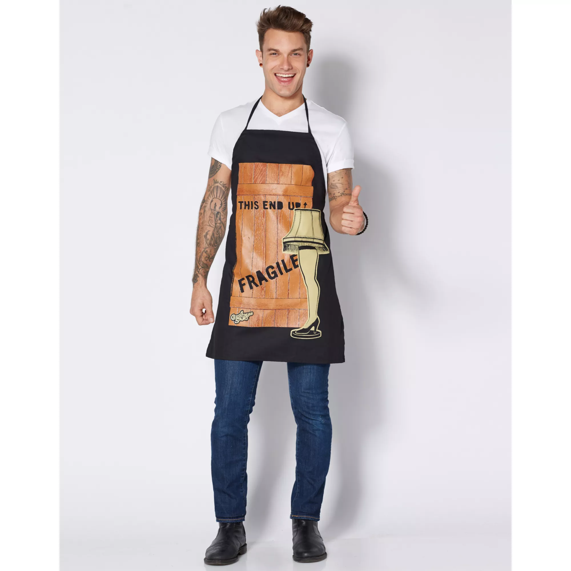 This End Up Fragile Leg Lamp Apron - A Christmas Story at Spencer's