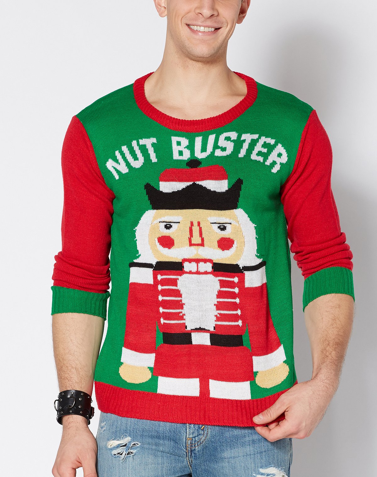 Spencer's Peek-A-Boob Reindeer Ugly Christmas Sweater