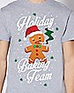 Gingerbread Man Holiday Baking Team Ugly Christmas T Shirt
