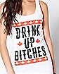 Maple Leaf Drink Up Bitches Tank Top