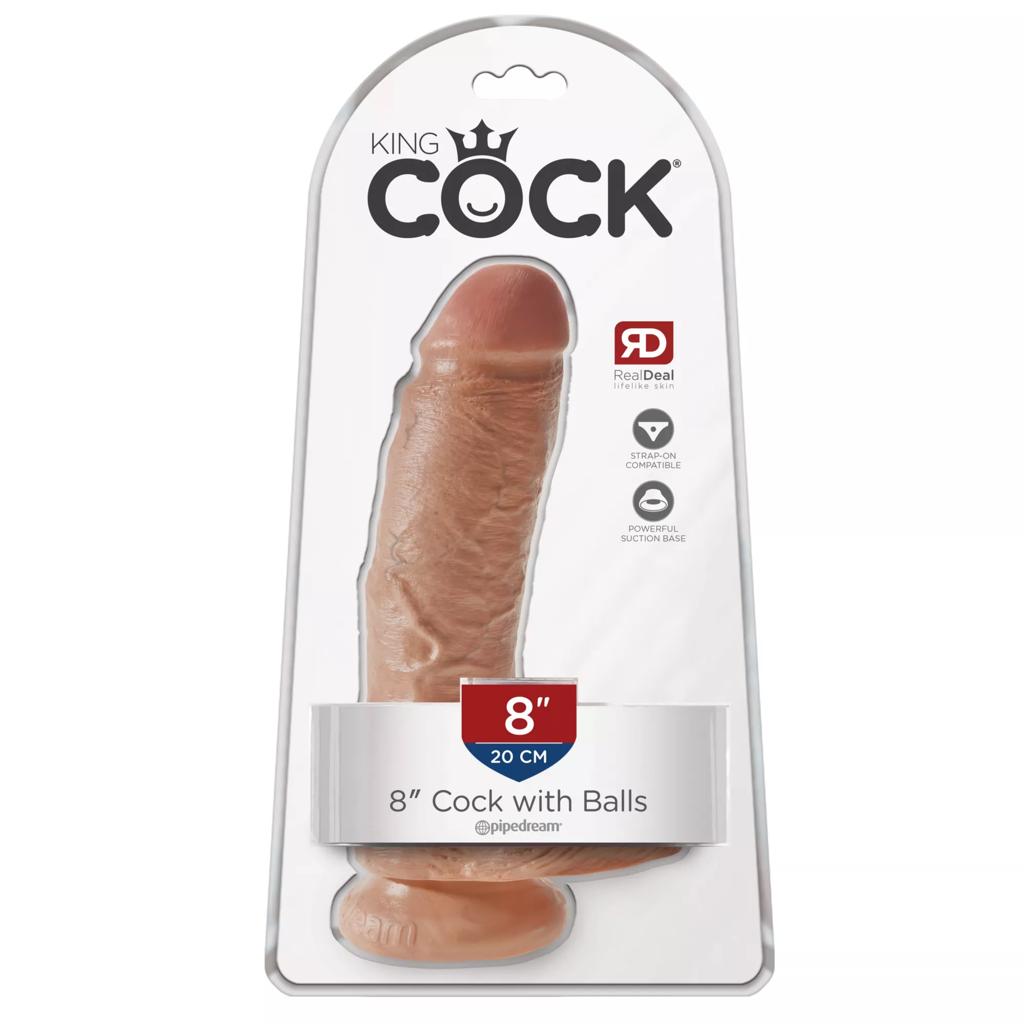 King Cock Tan Dildo With Balls at Spencer's