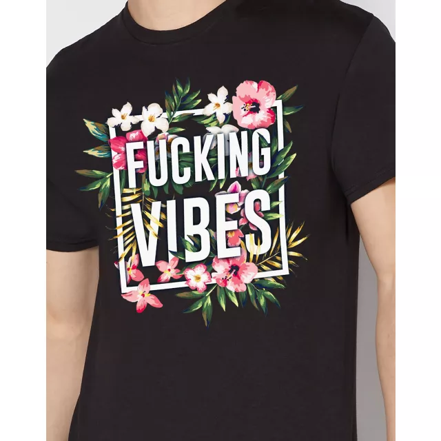 Floral Fucking Vibes Plus Size T Shirt at Spencer's