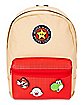 Mario Backpack With Removable Rubber Patches - Nintendo