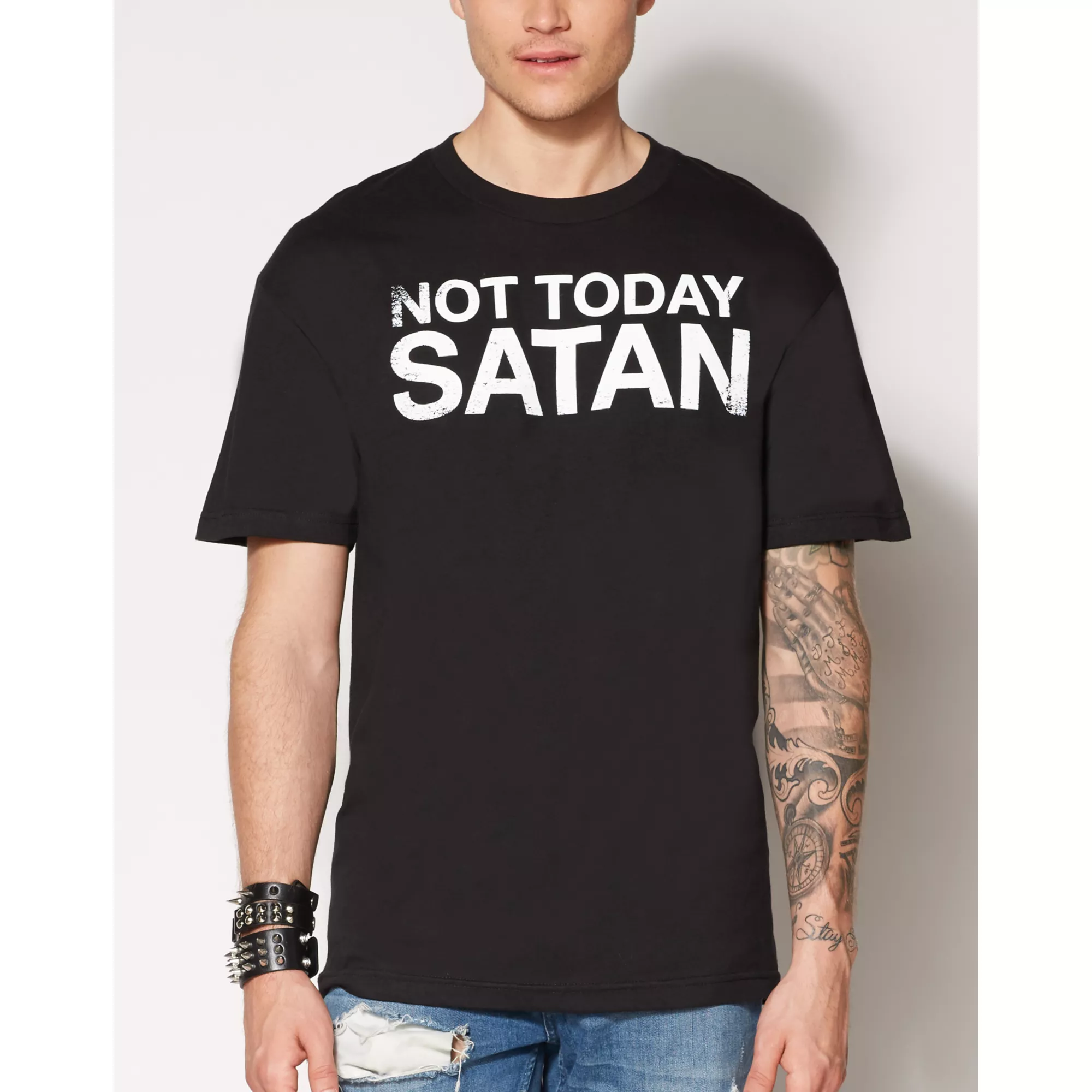 Not Today Satan Plus Size T Shirt at Spencer's