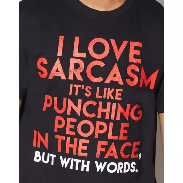 I Love Sarcasm T Shirt at Spencer's