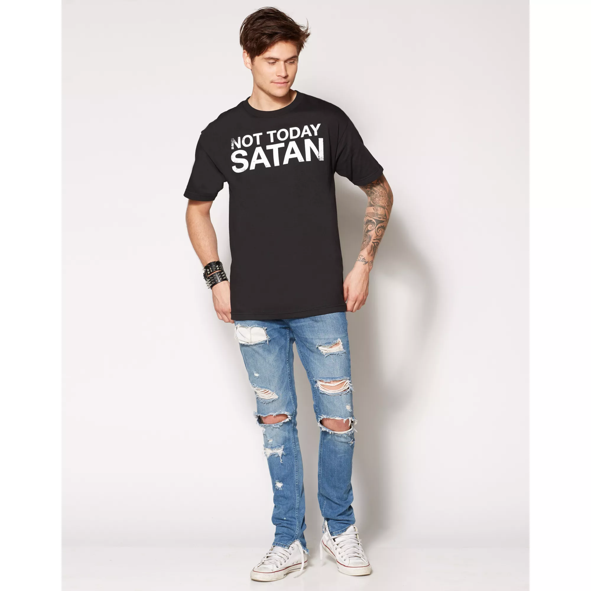 Not Today Satan Plus Size T Shirt at Spencer's
