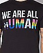 We Are All Human Pride Plus Size T Shirt