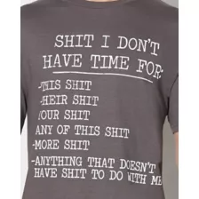 Shit I Don't Have Time For Plus Size T Shirt at Spencer's