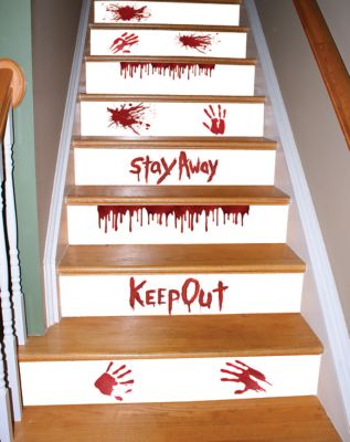 Bloody Watch Your Step Cling by Spencer's