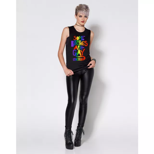 Pride Some Bitches Are Gay Get Over It Tank Top at Spencer's