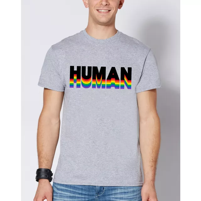 Rainbow Human Pride T Shirt at Spencer's
