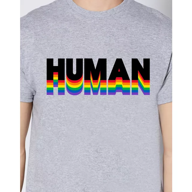 Rainbow Human Pride T Shirt at Spencer's
