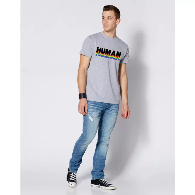 Rainbow Human Pride T Shirt at Spencer's