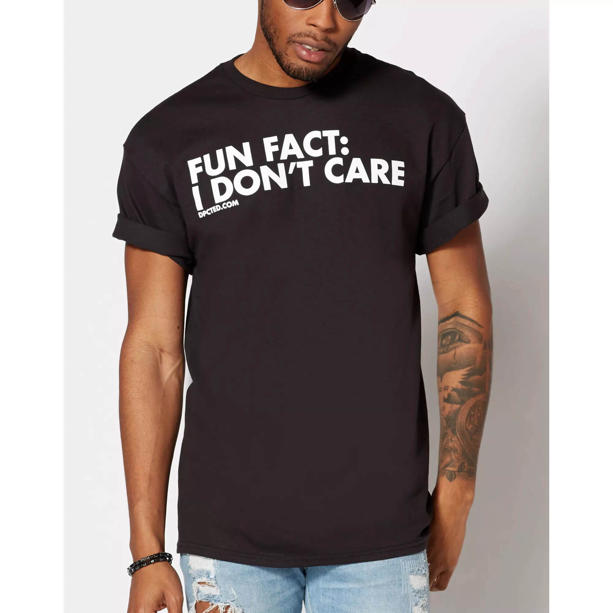 Fun Fact I Don't Care Plus Size T Shirt - DPCTED at Spencer's