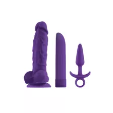 3-Pack Waterproof Dildo Vibrator & Anal Plug Set at Spencer's