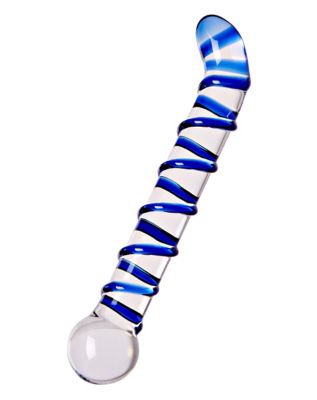 Mr. Swirly G-Spot Glass Dildo