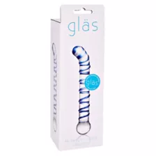 Mr. Swirly G-Spot Glass Dildo - 6.5 Inch at Spencer's