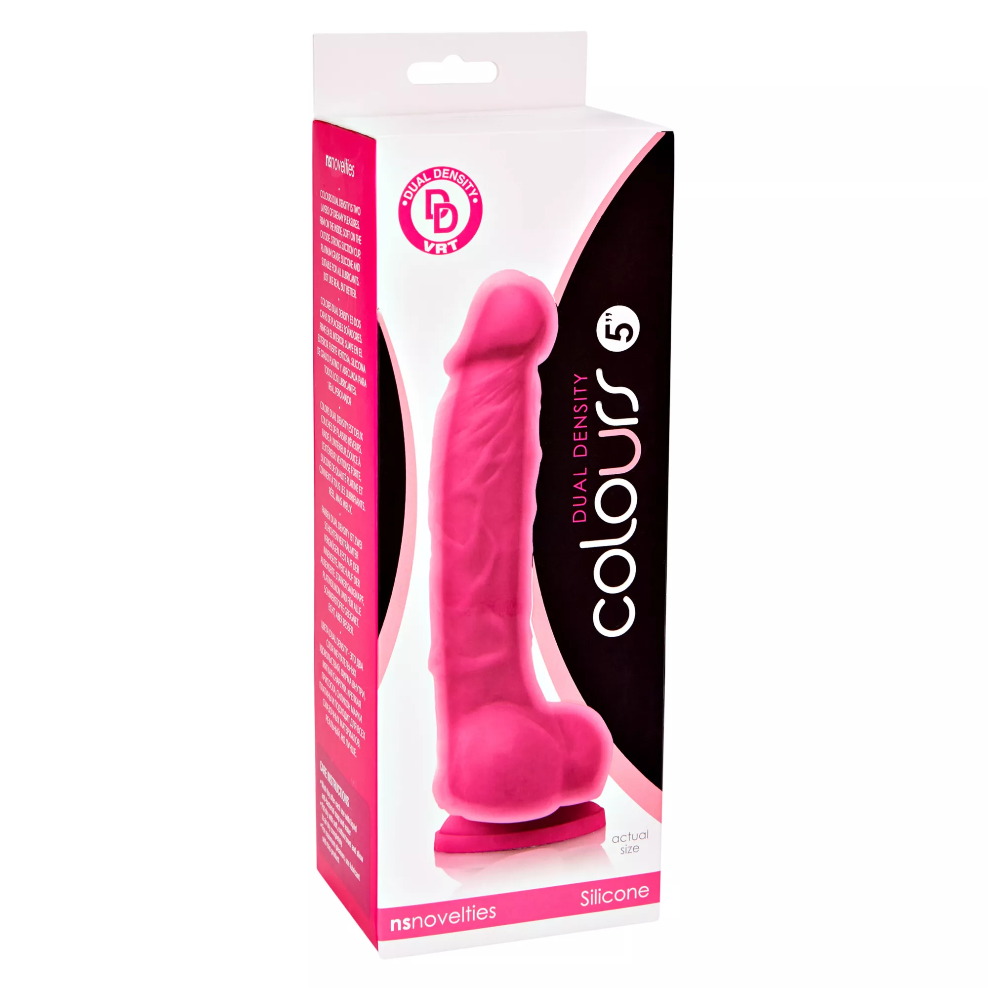 Suction Cup Dildo with Balls Pink - 5 Inch at Spencer's