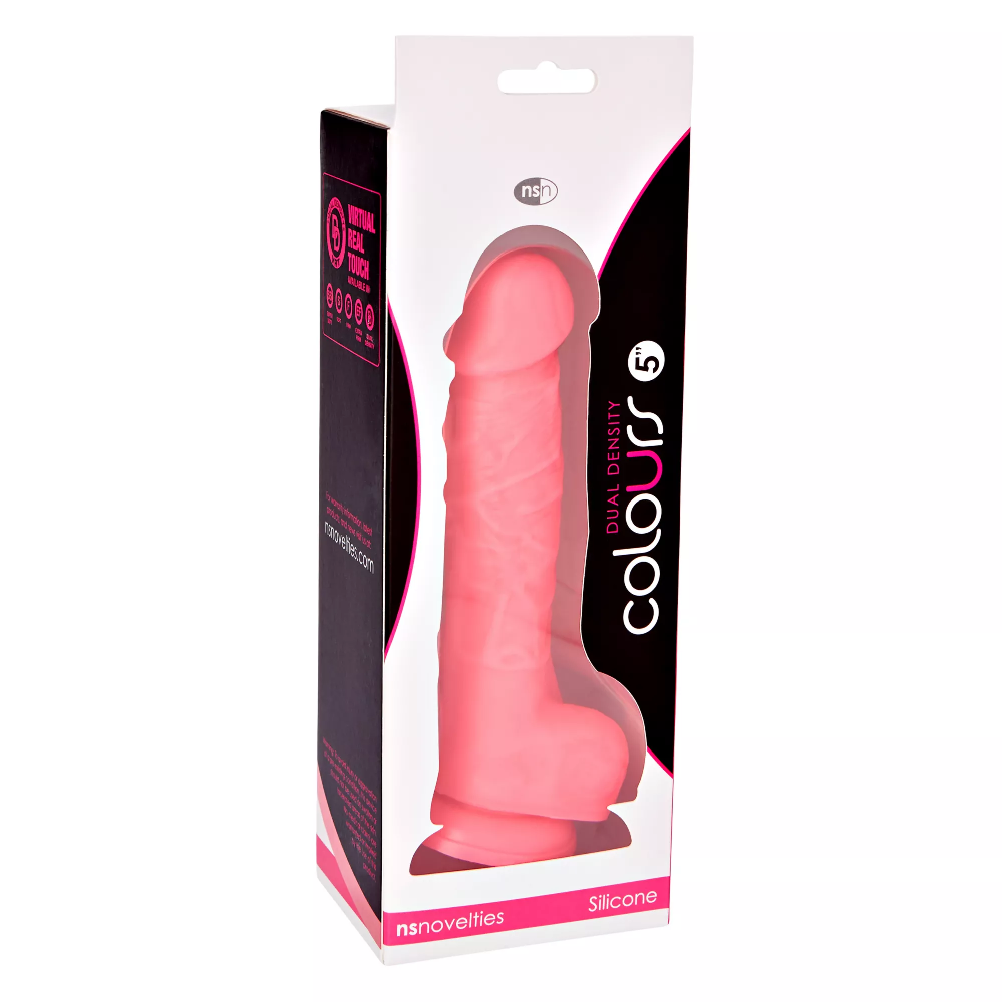 Suction Cup Dildo with Balls Pink - 5 Inch