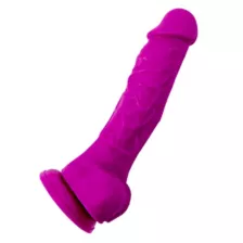 Suction Cup Dildo with Balls Purple - 5 Inch at Spencer's