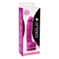 Suction Cup Dildo with Balls Purple - 5 Inch at Spencer's